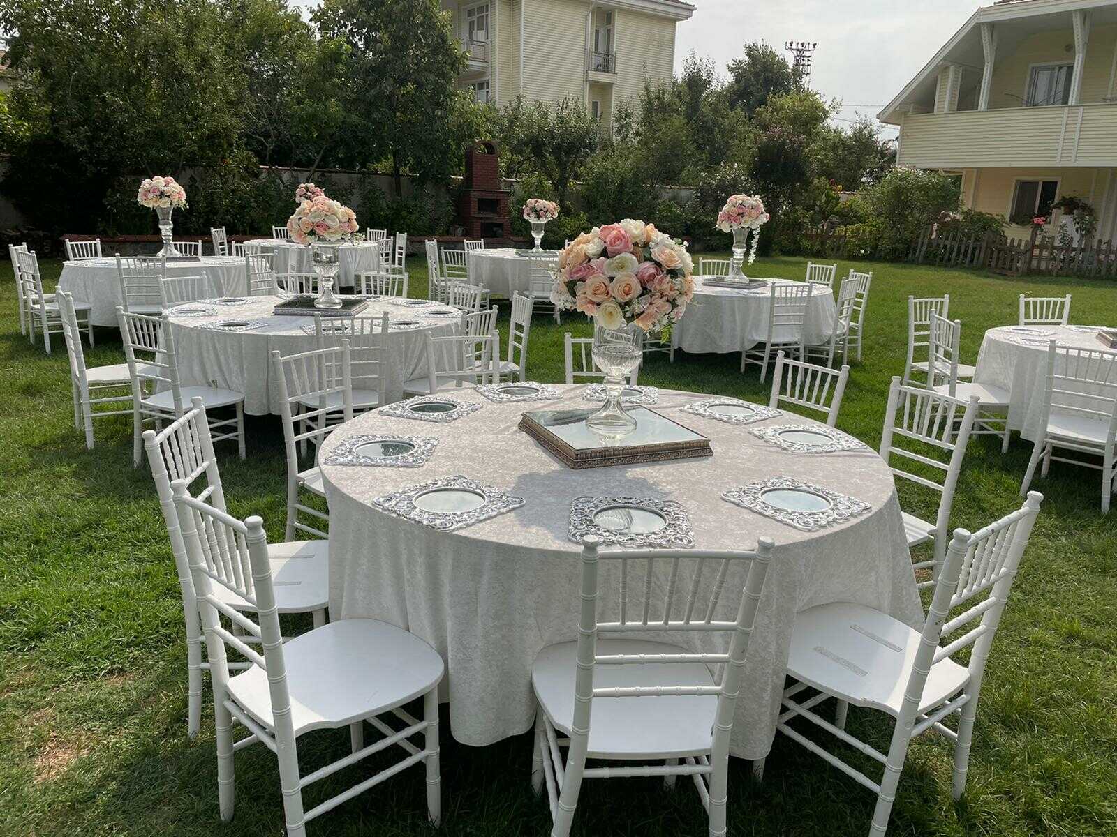 tiffany beyaz sandalye